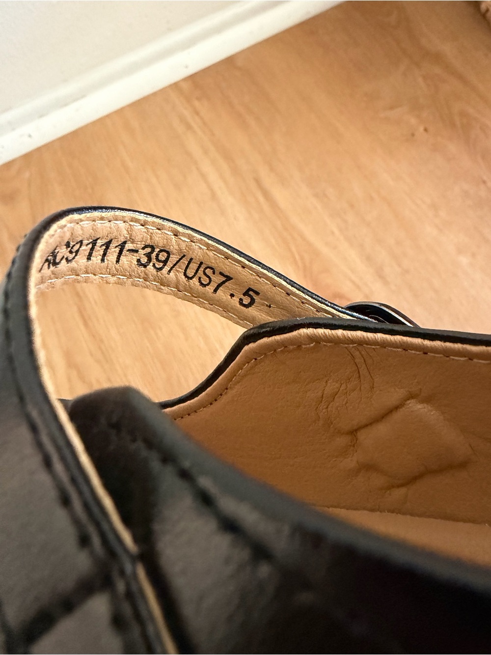 NEW! Black Mary Jane Loafers with Buckle Strap - Picture 4 of 6